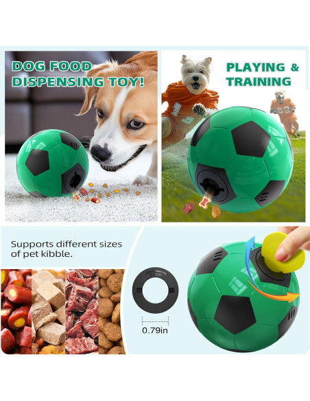 Balón Interactivo para Perros Rensh 11.68cm Indestructible