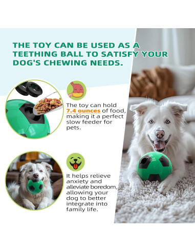 Balón Interactivo para Perros Rensh 11.68cm Indestructible