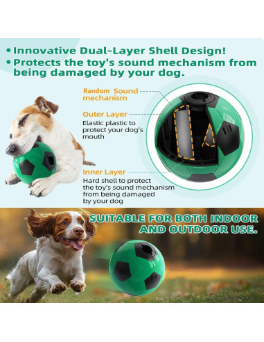 Balón Interactivo para Perros Rensh 11.68cm Indestructible
