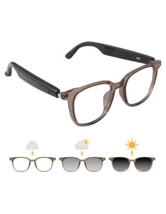 Gafas Inteligentes GS07 Marrón con Bluetooth y Lentes UV400