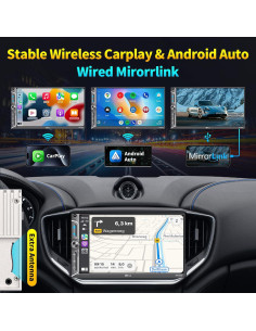 Estéreo Doble Din PLZ MP-926W 7" QLED Bluetooth 5.3 2