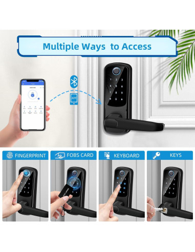 Cerradura Inteligente MSR X6 con Huella Dactilar y Teclado