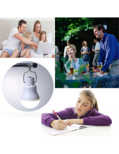 Lámpara Solar Portátil All Best S-1200 350 Lúmenes 2 Pzas 2