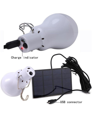 Lámpara Solar Portátil All Best S-1200 350 Lúmenes 2 Pzas