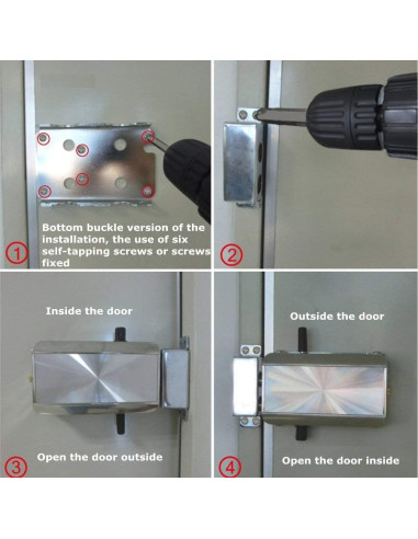 Cerradura Electrónica Ritammi con Control Remoto y Antirrobo
