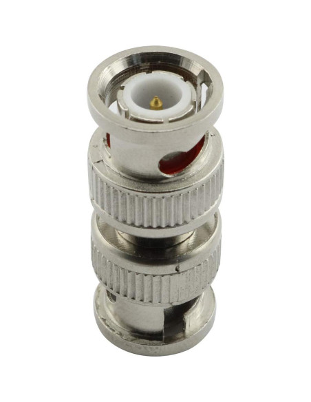 10 Adaptadores Coaxiales BNC Macho a Macho RuiLing para CCTV
