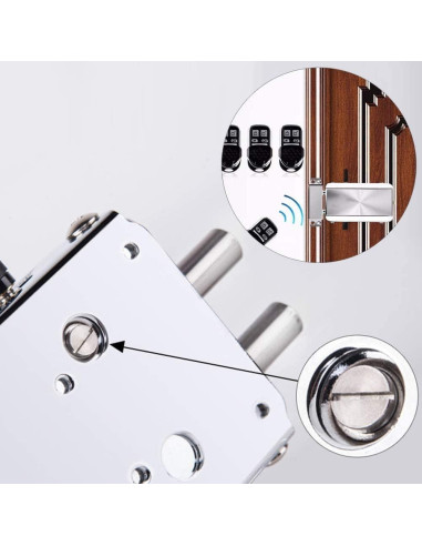 Cerradura Electrónica Ritammi con Control Remoto y Antirrobo