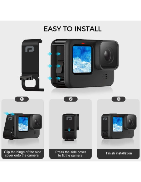 Puerta Lateral GoPro Hero 13/12/11/10/9 - Cubierta USB Tipo-C
