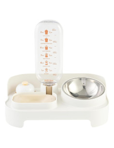 Dispensador de Comida y Agua para Mascotas Desired Tools 2 en 1