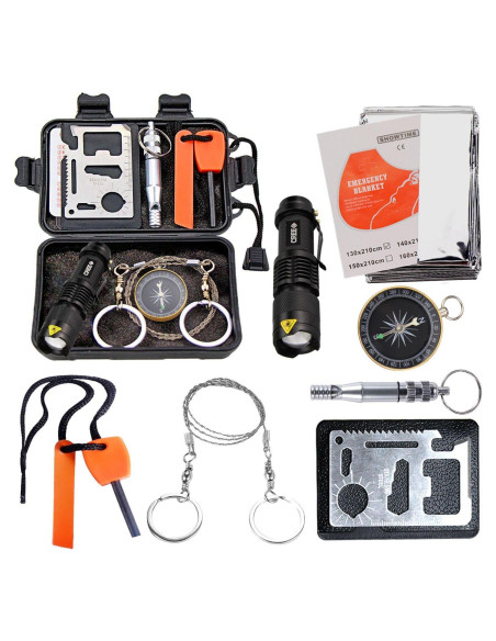 Kit de Supervivencia EMDMAK 6 en 1 para Camping y Emergencias