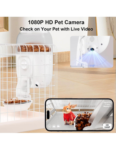 Comedero Automático RABELITTO con Cámara HD 1080P