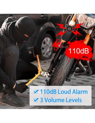 Alarma de Bicicleta USUPERINK KS-SF22R 113dB Inalámbrica