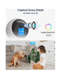 Cámara de Seguridad ZOSI 4K C519M8 Interior WiFi 8MP 2