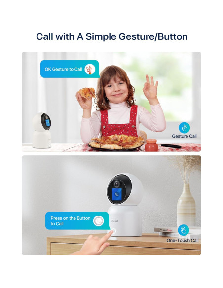 Cámara de Seguridad ZOSI 4K C519M8 Interior WiFi 8MP