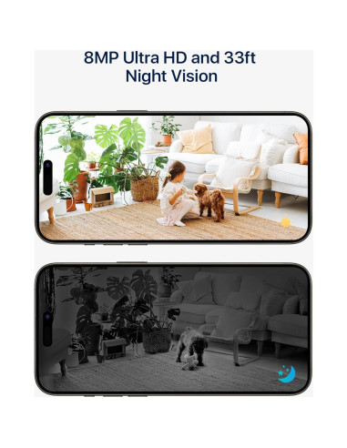 Cámara de Seguridad ZOSI 4K C519M8 Interior WiFi 8MP