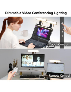 yAyusi Luz LED Doble para Videoconferencias y Streaming 2