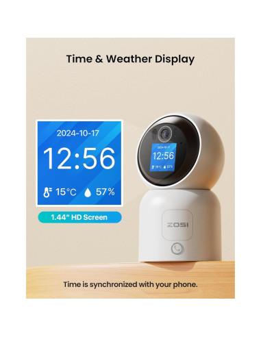 Cámara de Seguridad ZOSI 4K C519M8 Interior WiFi 8MP