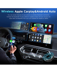 Estéreo Podofo 10.26" CarPlay Bluetooth para Auto 2