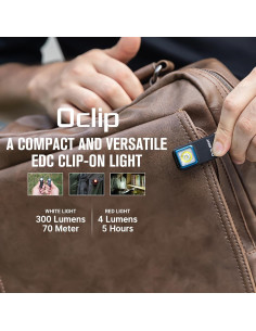 Linterna EDC OLIGHT Oclip 300 Lúmenes USB C Compacta 2