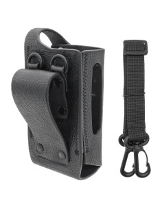 Funda de Radio Bidireccional de Cuero Motorola DP2400/DP2400e