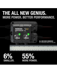 Cargador de Baterías NOCO GENIUS2X2 4A 6V/12V 2 Bancos 2