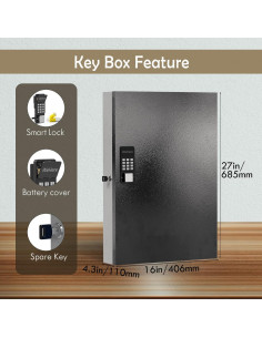 Caja de Llave Inteligente WeHere 192 con Bluetooth y Wi-Fi 2