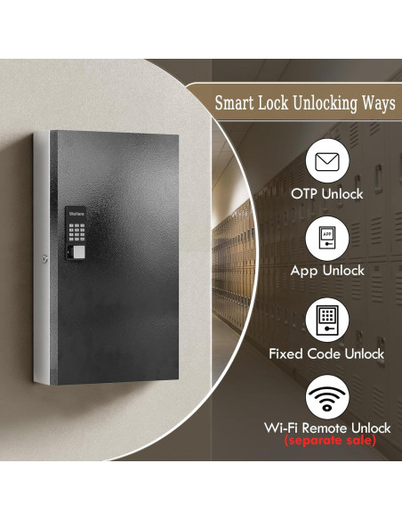 Caja de Llave Inteligente WeHere 192 con Bluetooth y Wi-Fi