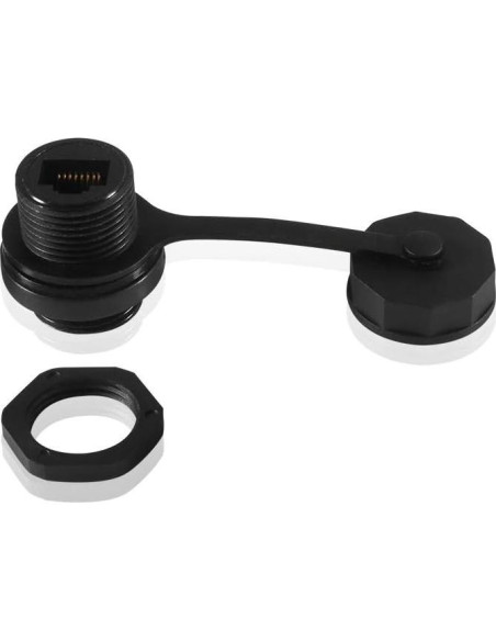 5 Conectores RJ45 CAT6 Blindados UMLIFE para Montaje en Panel