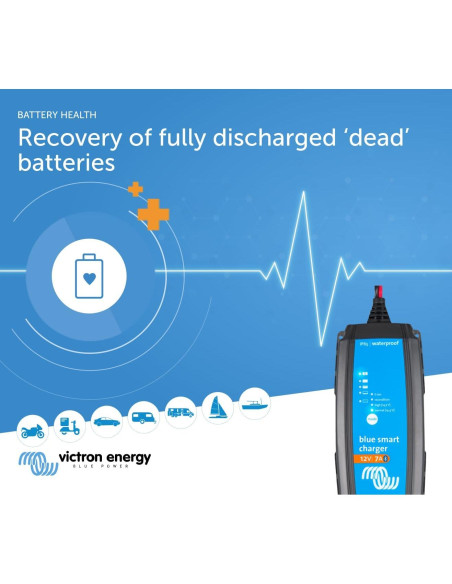 Cargador de batería Victron Energy Blue Smart 12V 7A Bluetooth Cargador de batería Victron Energy Blue Smart 12V 7A Bluetooth