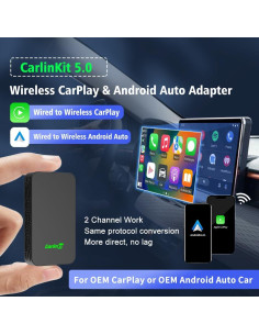 Adaptador Carlinkit 5.0 Inalámbrico para Android Auto y CarPlay 2