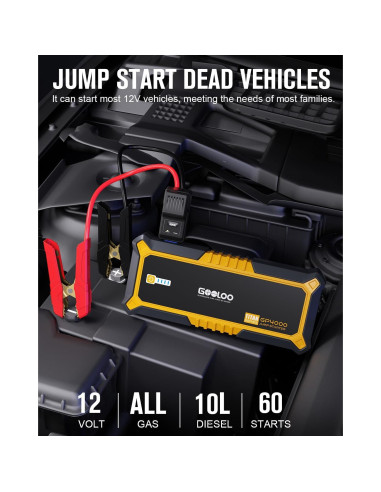 GOOLOO Arrancador de Coche GP4000 4000A 12V Portátil