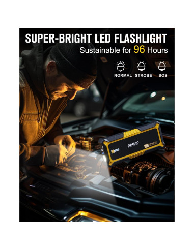 GOOLOO Arrancador de Coche GP4000 4000A 12V Portátil