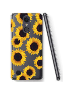 Funda de Silicona TPU Clara para LG Aristo 2/3 - Girasol