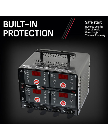 Cargador de Batería Schumacher DSR125 4 Bancos 6V/12V