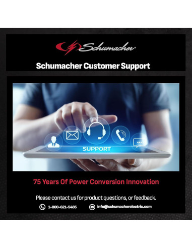 Cargador de Batería Schumacher DSR125 4 Bancos 6V/12V