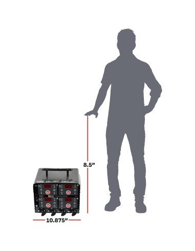 Cargador de Batería Schumacher DSR125 4 Bancos 6V/12V