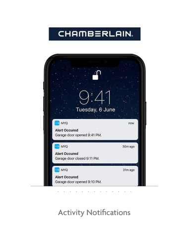 Apertura de puerta de garaje Chamberlain C2405 16,33 kg cadena