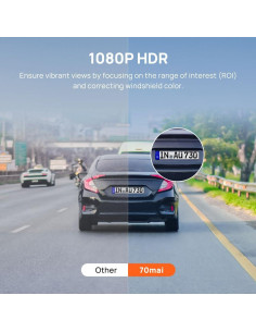 Cámara de tablero 70mai FHD 1080P con WiFi y G-Sensor 2