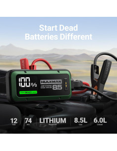 Hulkman Alpha85, 2000A 74Wh Arrancador de Batería 12V 2