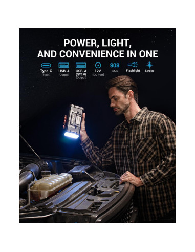 Arrancador de Batería AVAPOW A68 6000A USB Doble 12V