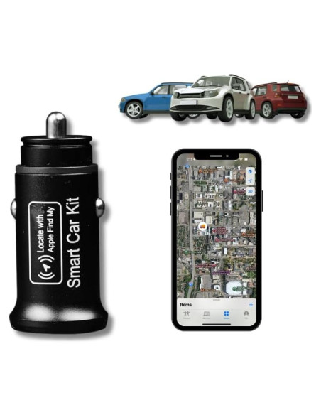 Cargador de coche dual AP200 con GPS y carga rápida