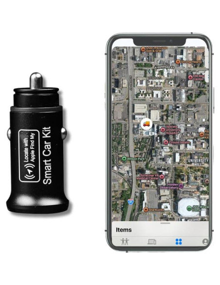 Cargador de coche dual AP200 con GPS y carga rápida