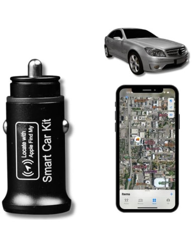 Cargador de coche dual AP200 con GPS y carga rápida