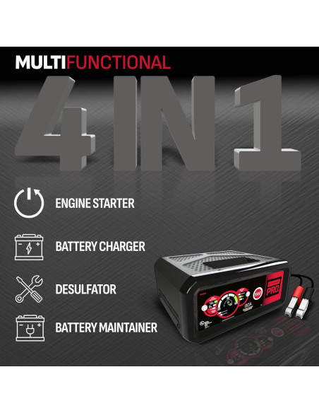 Arrancador de Salto 4 en 1 Schumacher Pro 80A 12V Automático