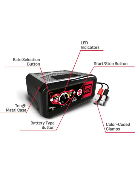 Arrancador de Salto 4 en 1 Schumacher Pro 80A 12V Automático