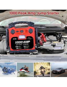 Arrancador de Coche BS ONE 1000A con Compresor y USB 2