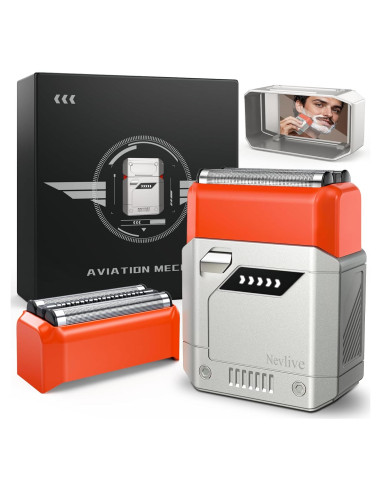 Afeitadora eléctrica Nevlive M68 recargable USB-C a prueba de agua