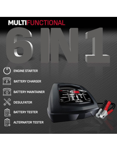 Cargador y Arrancador Schumacher SC1307 6-en-1 85A 6-12V