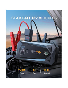 YaberAuto YA40 Arrancador de Batería 5500A 26800mAh Luz LED 2