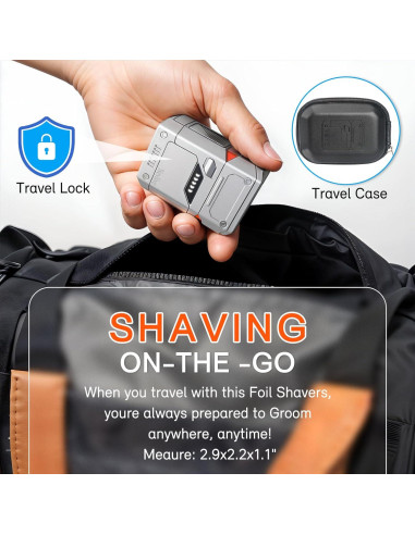 Afeitadora eléctrica Nevlive M68 recargable USB-C a prueba de agua